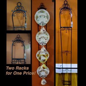 Ballard Designs, Tea Cup Display Racks, Wrought Iron, Lot of Two